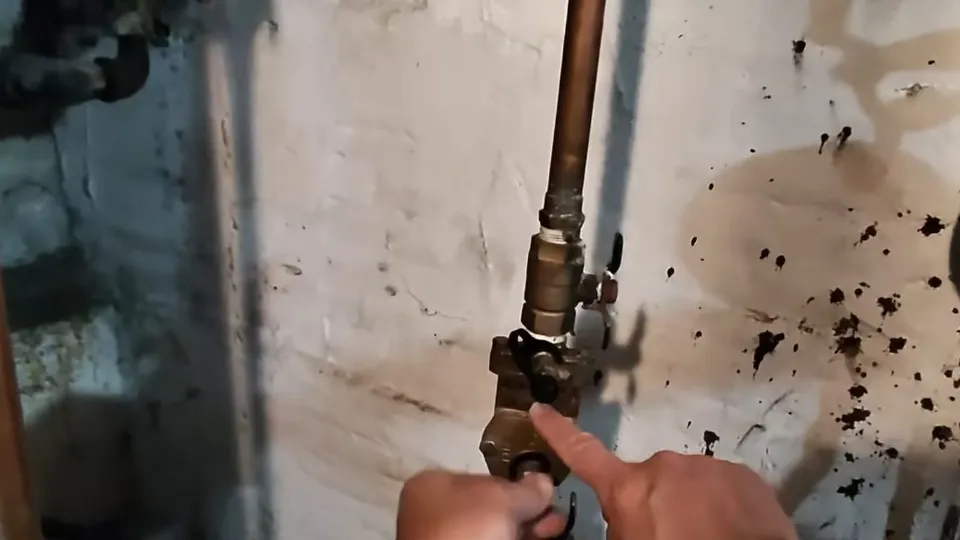Backflow preventer assembly with test valves for Failed backflow assembly being repaired in Parker