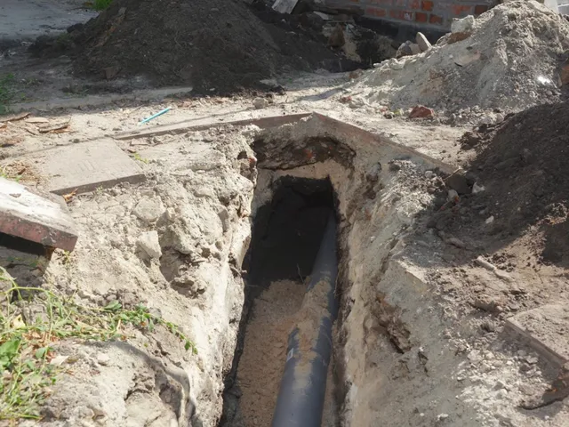 Sewer pipe, trench, cleanout, or cast iron repair area for Backflow Testing in Parker: What PWSD Requires and Why nearby