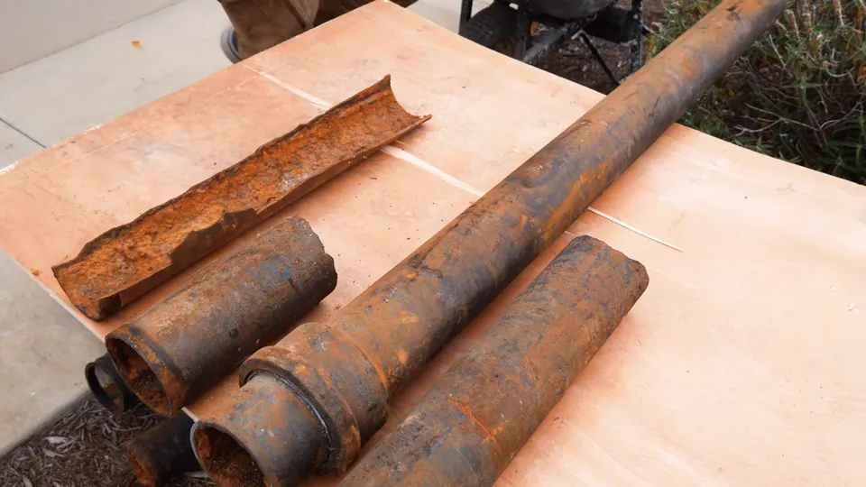 Sewer pipe, trench, cleanout, or cast iron repair area for Older Englewood Colorado bungalow homes near the South Platte River