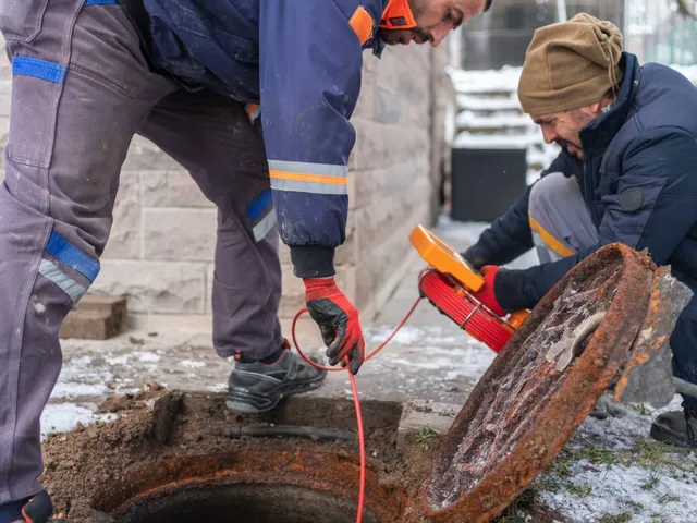 Sewer pipe, trench, cleanout, or cast iron repair area for Tree Roots and Your Parker Sewer Line