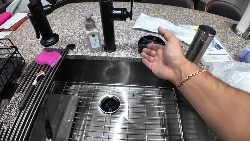 Under-sink reverse osmosis filters and tubing for Filtered water at the kitchen tap