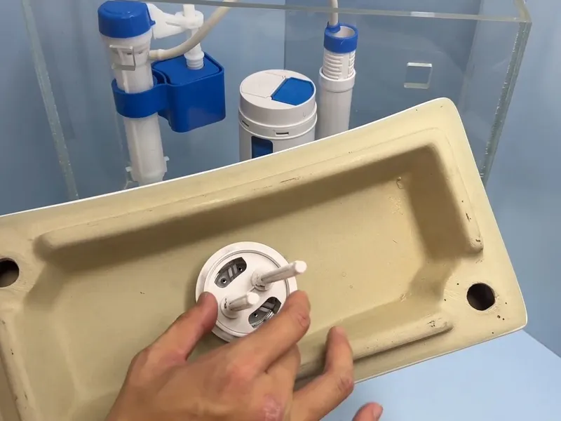 Toilet tank components, flush valve, or flange repair parts for Worn toilet tank components